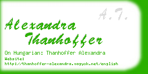 alexandra thanhoffer business card